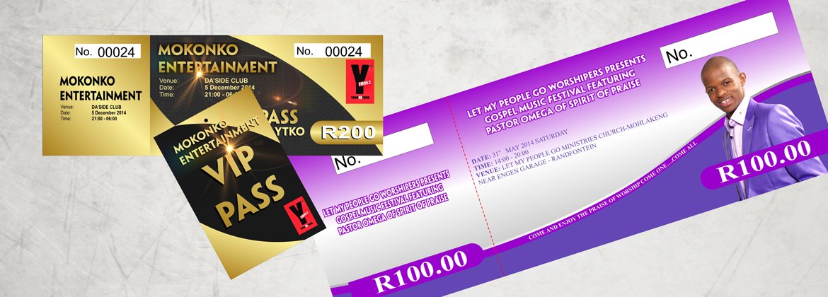 ticket printing, vip tags and voucher books