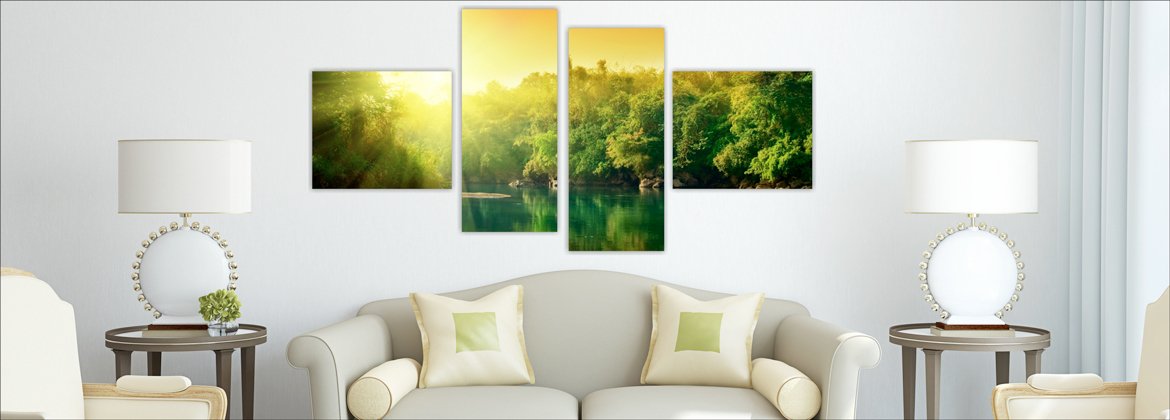 split canvas wall art